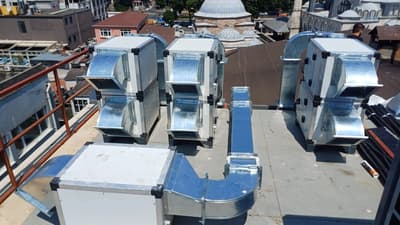 Afil Kokoreç Restoran Mutfak Havalandırma ve İklimlendirme - Proje