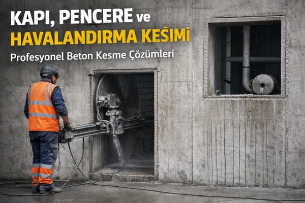Kapı, Pencere ve Havalandırma Kesimi – Profesyonel Beton Kesme